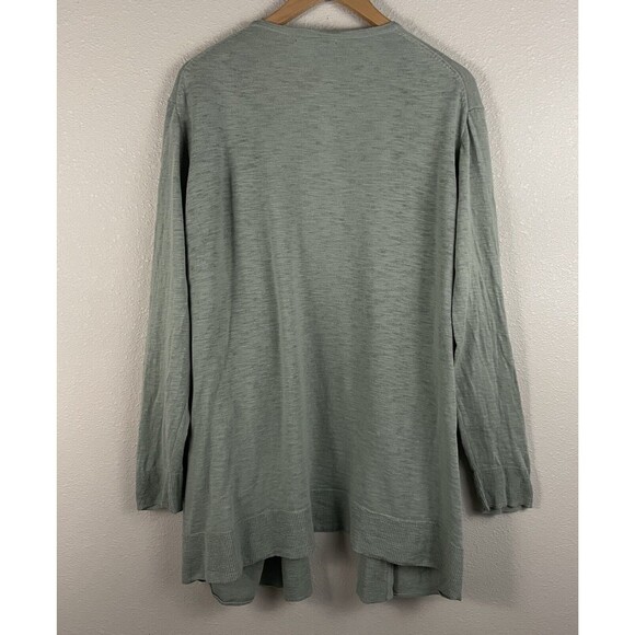 Madewell Womens Plus Size 3X Green Summer Ryder Cardigan Open Front Pocket - Picture 5 of 5